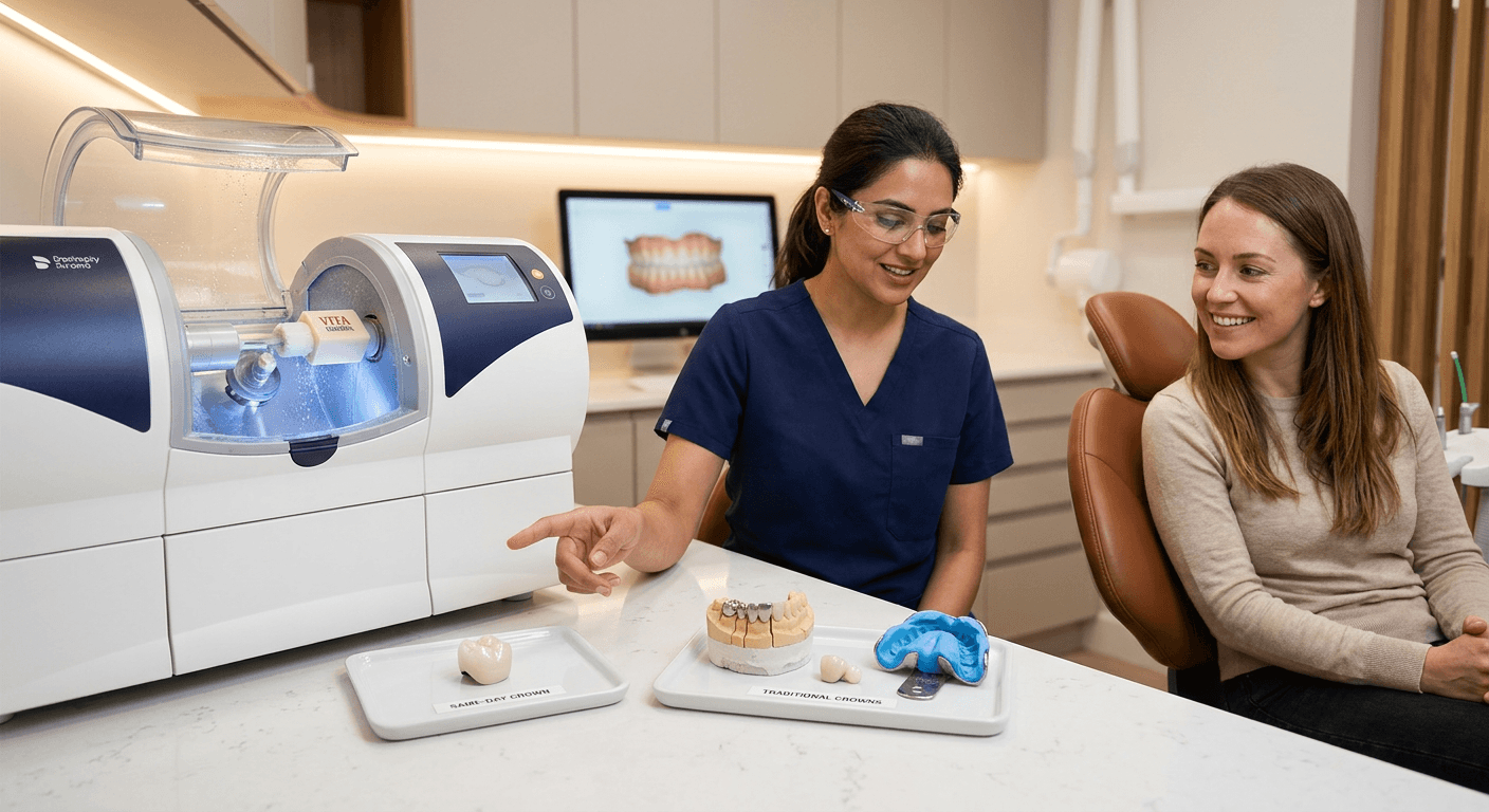 CEREC Same-Day Crowns vs. Traditional Crowns: A 2026 Cost & Recovery Guide